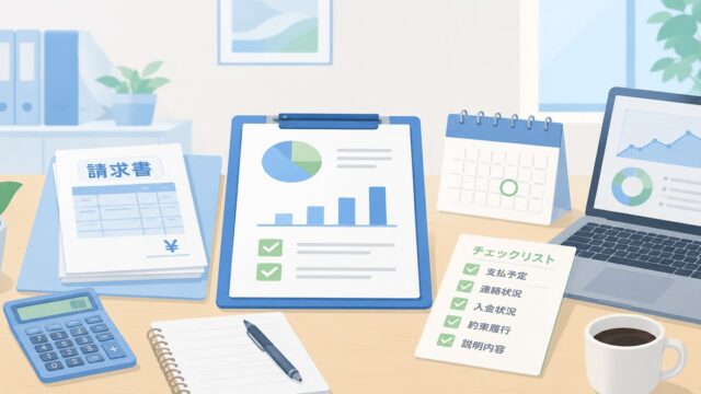 売掛滞留を社長に報告するときの整理術。金額だけでなく、相手の誠実さまで伝えるの内容を示すアイキャッチ