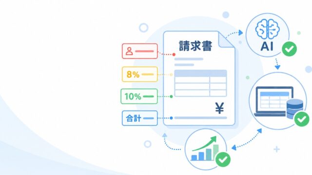 請求書OCRの精度を95%以上に近づける実務。色枠指定とAI突合で読み取りを育てるの内容を示すアイキャッチ