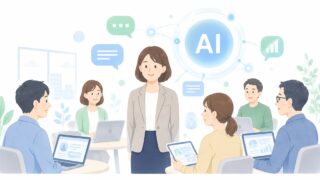 AI体験会を社内で開く意味。ITリテラシーが低めの会社で総務ができる橋渡しの内容を示すアイキャッチ