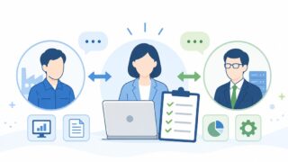 基幹システム改修で現場ヒアリングを成功させる。総務が質問を噛み砕く理由の内容を示すアイキャッチ