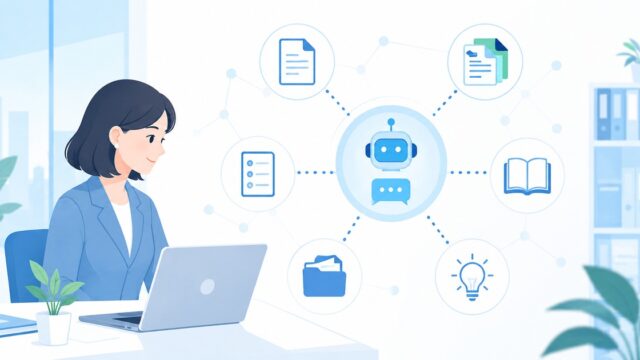 Gemini Notebookを社内FAQとして育てる。年末調整だけで終わらせない総務AI活用の内容を示すアイキャッチ