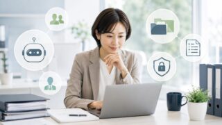 AIエージェントを限定運用する中小企業総務のアイキャッチ